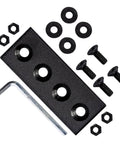 Track Splicing Metal Joint Plate For Barn Door Track, flat bracket connector, carbon steel with installation hardware