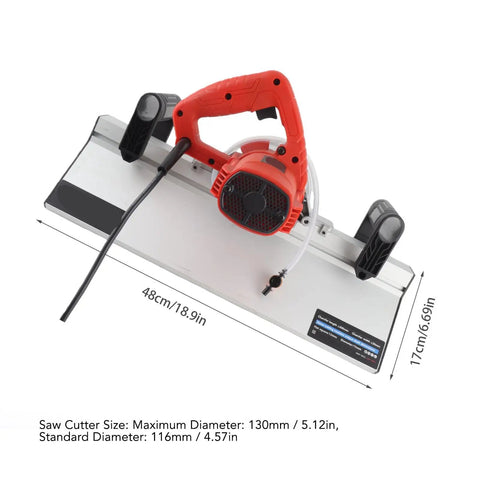 Heavy Duty Electric Tile Bevel Cutter And Chamfering Machine With 45 Degree Precision Edge Work And 1200 Watt Motor, 48cm size.