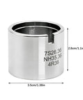 Stainless Steel Watch Movement Holder With Fixed Jaw Non Adjustable Base For Automatic Watch Repair And Modding, dimensions labeled.