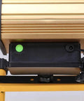 JUDYSSY Spot Lighting Led Floodlight 100W Led Outdoor Flood Lights base view with power button and waterproof housing.