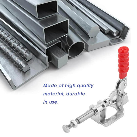 Toggle Clamp With Quick Release For Woodworking Jigs And Fixtures, 330.69 Lbs Holding Capacity, Push Pull Action, Model GH 302 FM
