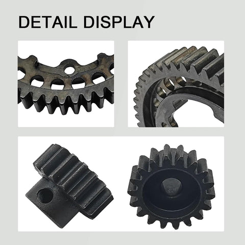 Beefy Hardened Steel 54T Spur Gear 1 Mod And 18T Pinion Upgrade Kit for Traxxas RC Cars, detailed view