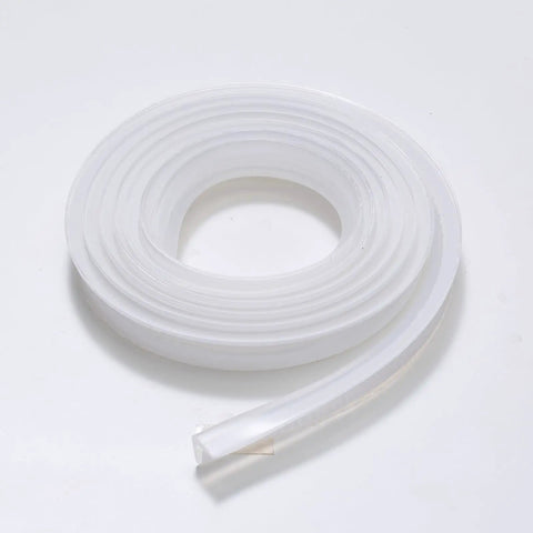 Clear Silicone Corner Guards For Baby Proofing Home Furniture, 3 Feet Flexible Peel And Stick Edge Protectors Nearly Invisible roll of flexible silicone strip
