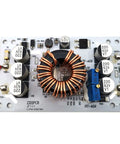 Heavy Duty Constant Current Boost Converter Dc To Dc Step Up Power Module with copper inductor and capacitors on circuit board.