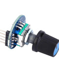 Three Pack Rotating Encoder Module With Potentiometer 5V Rotation Sensor For Mechanical Projects Unlimited Rotation Easy Reset And Accurate Counting For DIY Electronics Projects, black knob