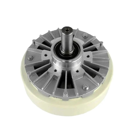 Top view of Magnetic Powder Brake FZ50A1 5Kg Single Axis Beefy Alloy Frame with Smooth Start and Stop for high frequency machinery.