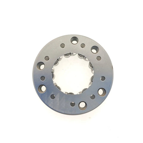 Starter Clutch Assembly For CG125 CG150 CG200 No Fuss Install Smooth Shifting Sliding Clutch Spare Parts Durable Quality For Your Ride Premium Durable Performance For Daily Riding And Longevity, silver metal clutch assembly front view