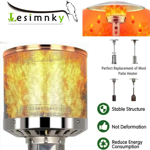 Durable 304 Stainless Steel Double Net Emitter Screen For Gas Patio Heaters Ten And Three Quarters Inch Diameter Tough As Nails
