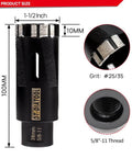 DT-DIATOOL diamond core drill bit, 1-1/2 in (38 mm), 5/8-11 thread