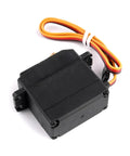 Heavy Duty Digital RC Servo Steering Upgrade With Knockout 15Kg Torque And Sweet Riding 0.14Sec Response Time Smooth Ride Control For Plug And Play RC Buggies in black with wires.
