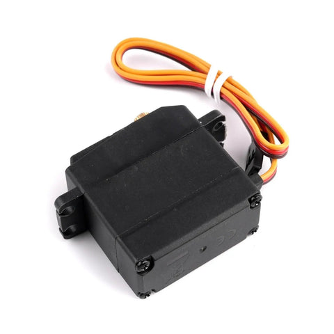 Heavy Duty Digital RC Servo Steering Upgrade With Knockout 15Kg Torque And Sweet Riding 0.14Sec Response Time Smooth Ride Control For Plug And Play RC Buggies in black with wires.