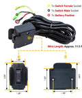 12V 250A Winch Solenoid Relay Contactor With Terminal Caps And Rocker Thumb Switch For ATV UTV 1500Lb-5000Lb Capacity