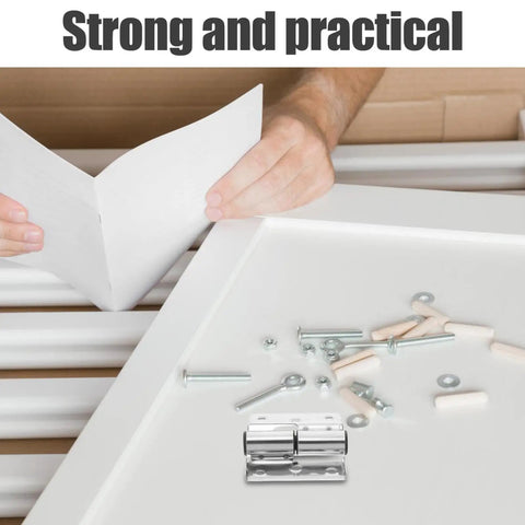 Heavy Duty Stainless Steel Hidden Hinges For Bathroom Partition Doors Folding Door Hardware Set displayed with assembly parts
