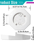 Two Pack 8141 Vinyl Siding Mounting Blocks For Outdoor Lighting Kit, 6.57 x 6.87 in white plastic plate