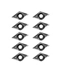 10 Pack Carbide Turning Inserts For Aluminum DCGT32.50 DCGT11T302 Replacement Cutting Tools For CNC Lathe Efficiency Heat Resistant