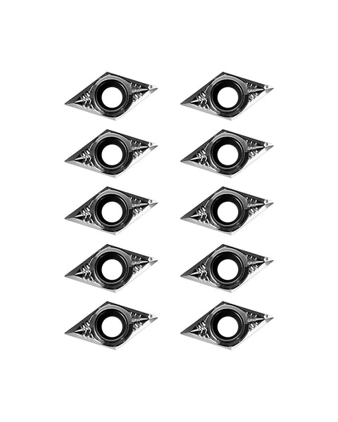 10 Pack Carbide Turning Inserts For Aluminum DCGT32.50 DCGT11T302 Replacement Cutting Tools For CNC Lathe Efficiency Heat Resistant