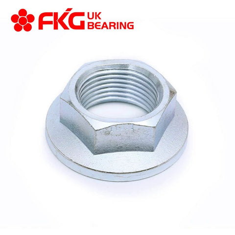 Close-up of wheel hub bearing assembly nut from Front Wheel Hub Bearing Assembly 513121 with Nut ABS 5-Lug Single Unit