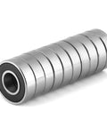 Premium 10 Pack Heavy Duty Rubber Sealed Ball Bearings 60012RS, 12x28x8mm for industrial machines and automotive use.