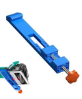Ultra Precision Adjustable Cutting Machine Base Guide For Circular Saw Milling And Positioning Clamp in blue and orange