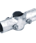 8 Pack 1 3/8 Inch Line Rail Clamps For Chain Link Fence Cross Grid Boulevard Fittings 0.11 Inch Thick Carbon Steel With Hot Dip Galvanized Finish