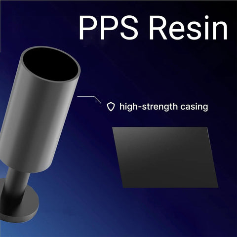 Image of PPS resin high-strength casing, highlighting material quality for industrial use.