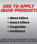 Instructions for using Dial N Spray Hose End Sprayer for weed killers, insect killers, fungicides, and fertilizers