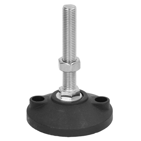 Adjustable Round Nylon Leveling Feet For Heavy Duty Furniture And Machinery Anti Slip Glide Mount 200kg Load Capacity 100mm Adjustable Height
