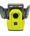 Back view of 18V Cordless Hybrid 3000 Lumens LED Panel Light for the job site showing battery compartment, tool only