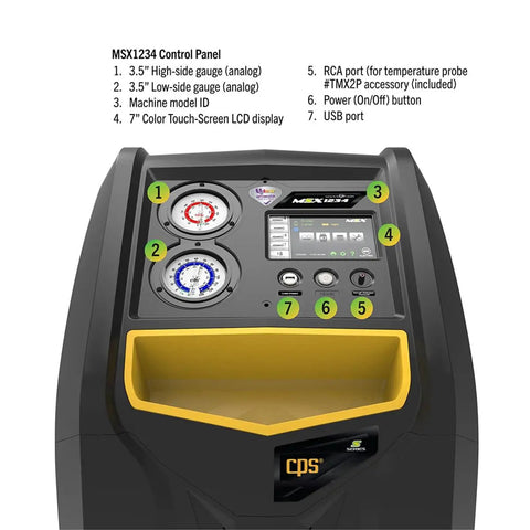 Shop Floor Legend R1234yf Auto AC Refrigerant Recovery Recycle Recharge System With Wireless Sync Seven Inch HD Touchscreen Oilless Pump Made In Usa For Quick No Sweat Garage Fixes