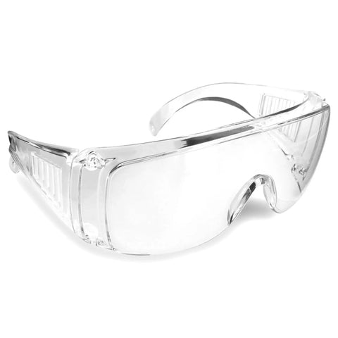Visitor Safety Glasses For Men And Women With Wraparound Polycarbonate Lenses, ANSI Z87 Certified For Shooting Range And Lab Use, Clear 1 Pack