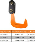 Heavy Duty Forged Swivel Hook And Horizontal Steel Plate Lifting Clamp Real Workhorse Multi Fixture Straight Up Tough Industrial Tool close-up view of hook