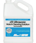 One-gallon bottle of Ultrasonic Waterless Watch Cleaning Solution 1 Gallon Ammoniated Cleaner For Cleaning Watch Parts Deep Cleaning Safe