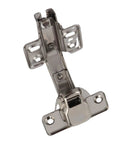 135 Degree Corner Cabinet Hinge Set for Kitchen and Bath, Tough as Nails Cold Rolled Steel 2 Pack, shown in detail angle