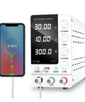 Go-To Adjustable DC Lab Power Supply 0-32V 0-6A Regulated Switching Bench Source With Digital Readout charging phone