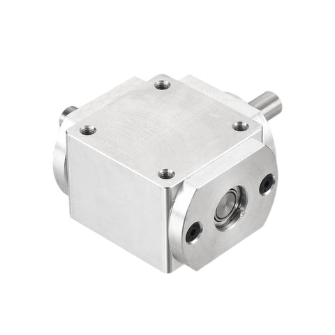 Right Angle Bevel Gearbox For DIY Gearheads, 1 To 1 With One Output Shaft, 1 Module 20 Teeth Bevel Gear, Aluminum Frame, 8mm Shaft