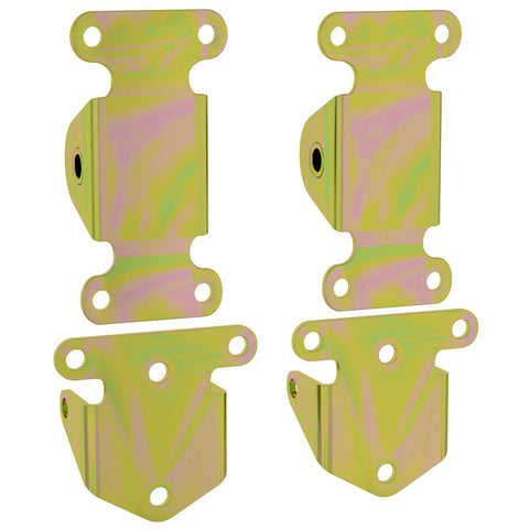 Chevy V8 Solid Steel Frame And Motor Mount Kit For SBC And BBC Engines, showing four heavy-duty steel frame mounts.