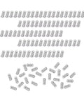 Premium 150Pcs 304 Stainless Steel Compression Springs Set For DIY Projects, Small Pen Springs In 4-6Mm Outer Diameter, 10-30Mm Length, Wire Diameter 0.3-0.5Mm, Durable Reusable Kit For Gadgets, Electronics, And Crafts, assorted silver springs on white