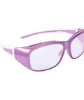 Purple 0.75mm Pb Lead X Ray Safety Glasses With Anti Reflective Fog Free Lenses, Nylon Frame, Comfortable Cotton Retention Strap