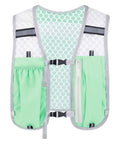 Dope Ultralight Running Hydration Vest For Men And Women with pockets, adjustable straps, reflective gear, breathable mesh, green color