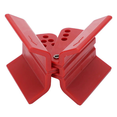 Hella Durable Adjustable Valve Lockout Device With Four Padlock Hasps And Stainless Steel Cable For Multiuser Industrial Lockout Tagout Safety Procedures On The Job In Oil Fields