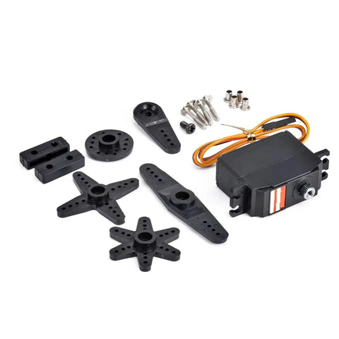 Top Grade 25G Metal Gear Digital Servo Featuring Coreless Motor High Torque RC Crawler Upgrade Parts 1/10 1/8 Scale Buggy components and accessories.