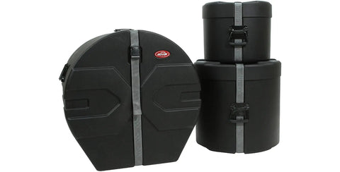 Heavy Duty Drum Flight Case Built For Standard Three Piece Kits Featuring Hella Thick Foam Padding and Rock Solid Latches