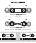 Installation guide for Hot Rod Bumper Quick Release Kit For Front And Rear Bumpers With Aluminum Alloy Fasteners, two configurations shown
