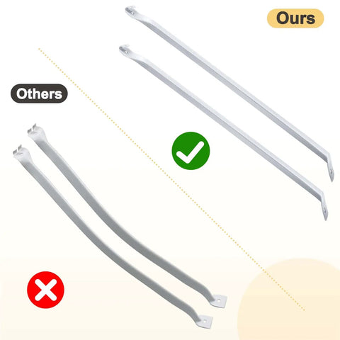 6 Piece 12 Inch Wire Shelf Brackets White Closet Support Hardware Total Game Changer With Straight Up Sturdy Triangle Frame That Stops Sagging Nonsense Included Wall Anchors Premium Metal Hidden Brackets Home Organization