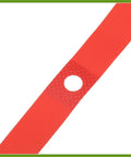 Close-up of Red PVC Rim Tape For Bikes, 700C 27 Inch Wheel Rim Strip Liner Inner Tube Protection Band, showing texture and hole detail.
