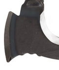 Close-up of blade on Durable High Manganese Steel Double Sickle For Outdoor Mowing And Weeding, Heavy Duty Grass Cutter.
