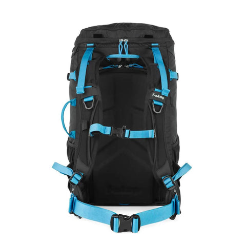 Back view of black Kashmir 30L Ultralight Camera Backpack With Removable Insert For DSLR Gear Outdoor Travel And Photo Sessions