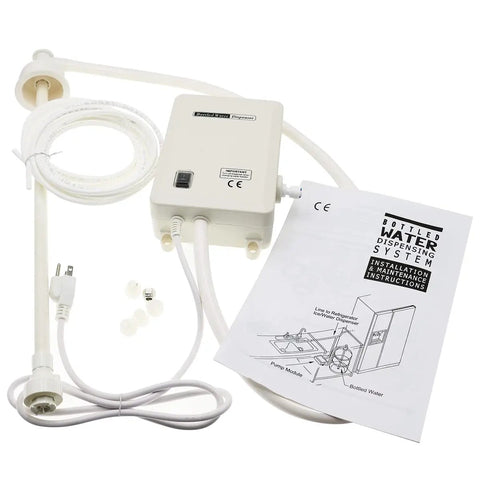 110V 30W 5 Gallon Drinking Water Pump With Adjustable Speed 60 PSI Output, 2950 Flow, 2L Output, American Plug, White Food Grade