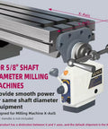 X Axis Power Feed for Milling Machine Table 110V 90W Heavy Duty Aluminum Unit Fits Most Vertical Knee Type Mills With Five Eighth Inch Shaft End And Smooth Fast Feeding