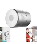 Top Shelf Smart Lock With Fingerprint Keyless Entry Handle Aluminum Alloy And Copper Core Auto Lock System close-up view with app unlock features.